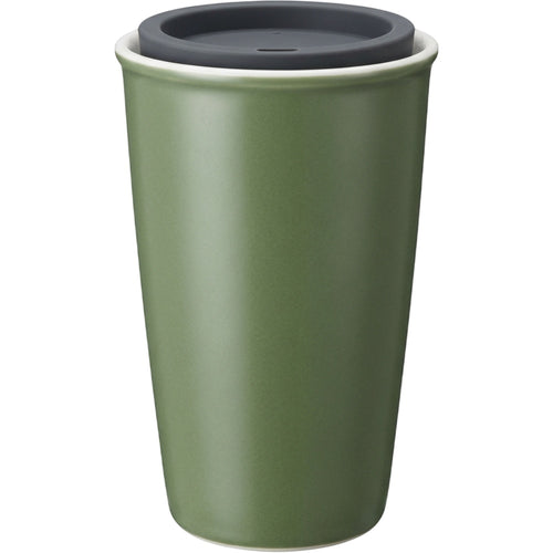 Linin Ceramic Travel Cup with Silicone Lid 360 ml Moss - Product view
