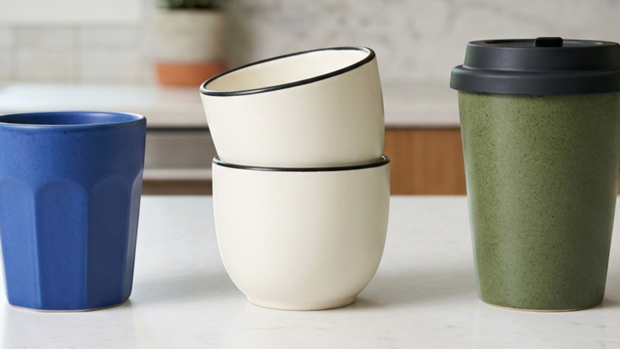 Linin Ceramic Drinking Cups